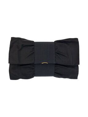 Gucci Vintage Black Gold Satin 005 142 Clutch